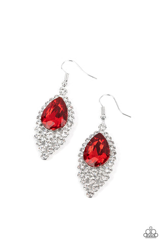 Glorious Glimmer Red Earring