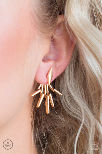Extra Electric Gold Post Earring