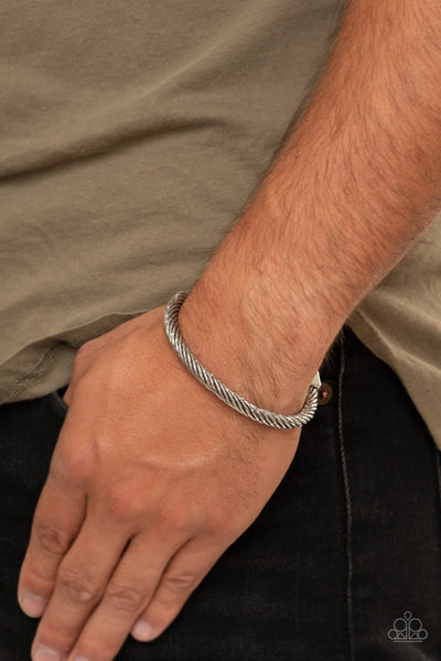Block It Out Silver Bracelet