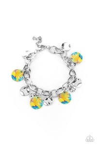 Teasingly Tie Dye Yellow Bracelet