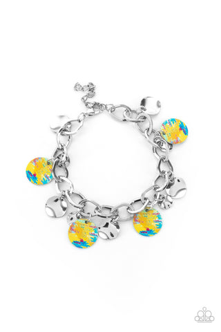 Teasingly Tie Dye Yellow Bracelet