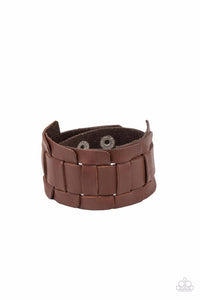 Plainly Plaited Brown Urban Bracelet