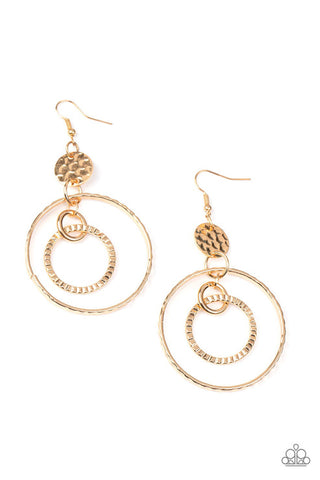 Mechanical Mecca Gold Earring