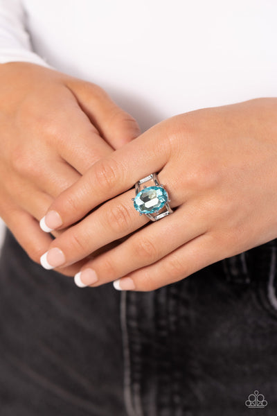 Primatically pronged Blue Ring