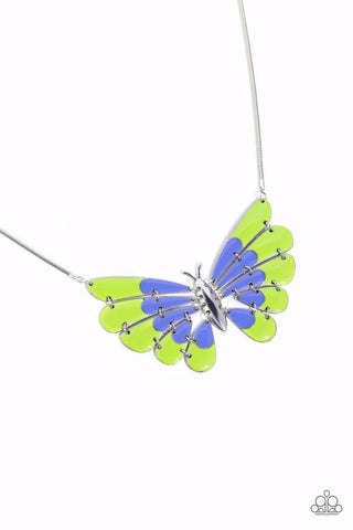 Moth Maven Green Necklace