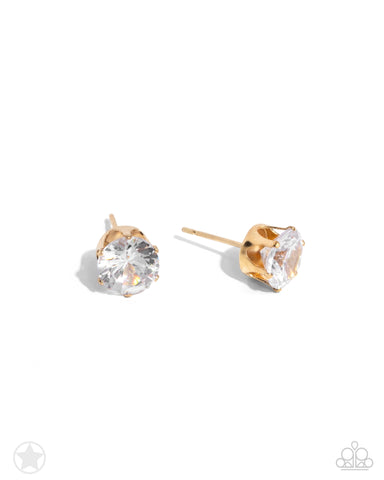 Just in TIMELESS  Gold Post Earrings