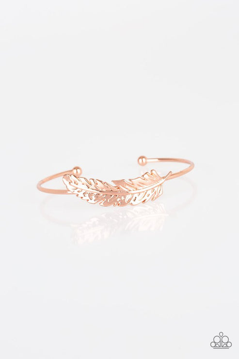 How Do You Like This FEATHER? Copper Bracelet