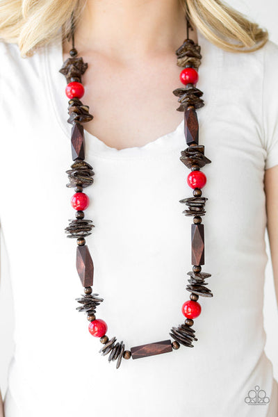 Cozumel Coast Red Necklace