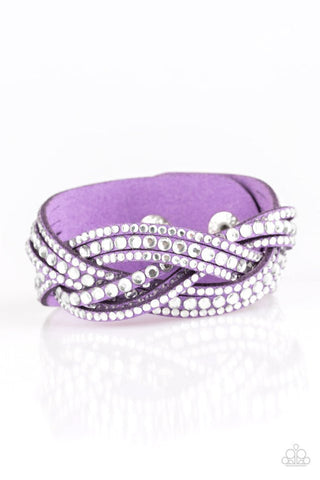 Bring On The Bling Purple Bracelet