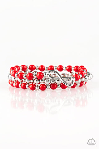 Immeasurably Infinite  Red Bracelet