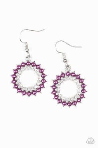 Wreathed In Radiance Purple Earring