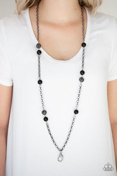 Fashion Fad Black Lanyard