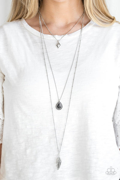 Fly The Coop Black Necklace