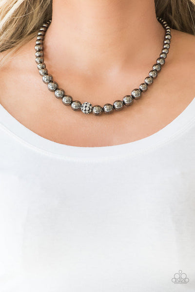 High-Stakes FAME Black Necklace