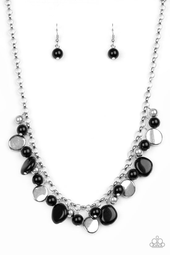 Flirtatiously Florida Black Necklace