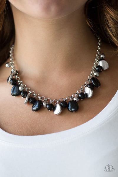 Flirtatiously Florida Black Necklace