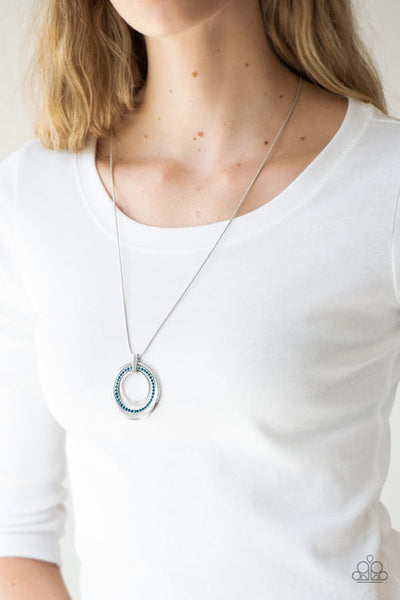 Gather Around Gorgeous Blue Necklace