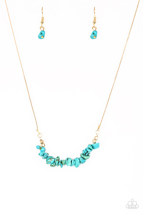 Back To Nature Blue Necklace