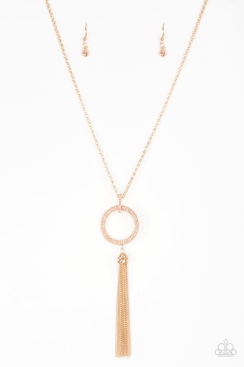 Straight To The Top Gold Necklace