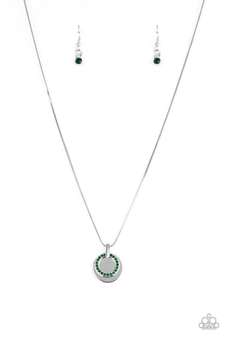 Front And CENTERED Green Necklace