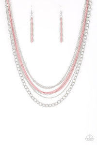 Intensely Industrial  Pink Necklace