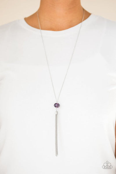 Socialite Of The Season Purple Necklace