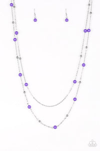 Beach Party Pageant Purple Necklace