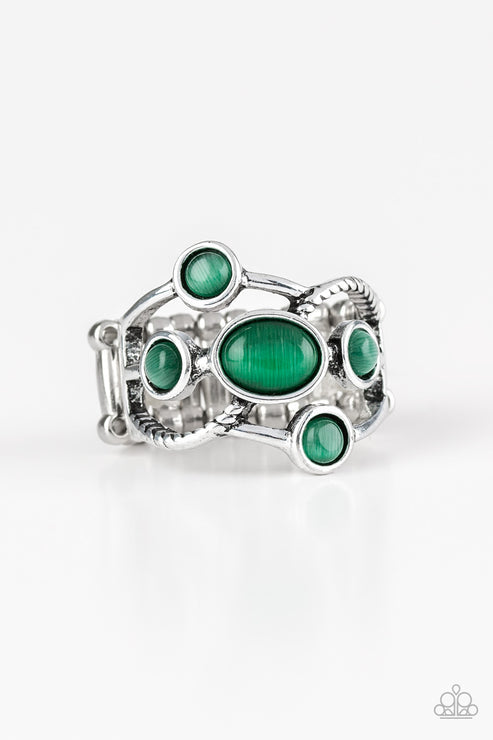 Moon Mood Green Ring