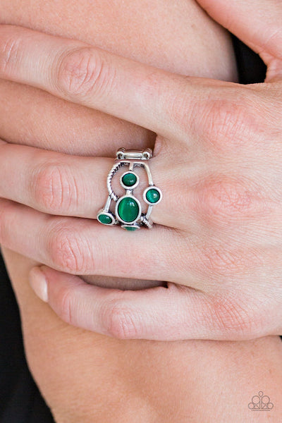 Moon Mood Green Ring