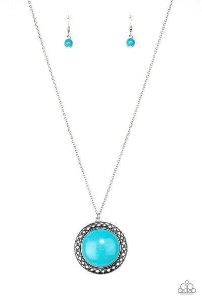 Run Out Of RODEO Blue Necklace