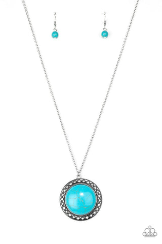 Run Out Of RODEO Blue Necklace