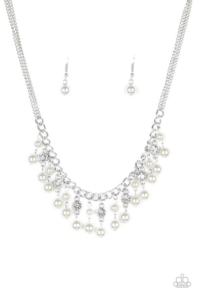 Regal Refinement White Necklace