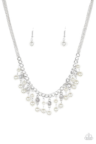 Regal Refinement White Necklace