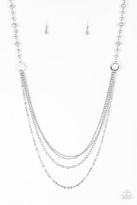 Contemporary Candence Silver Necklace