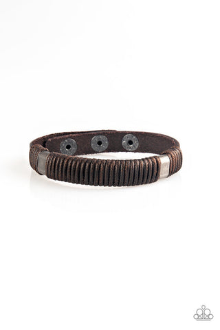 What Happens On The Road Brown Urban Bracelet