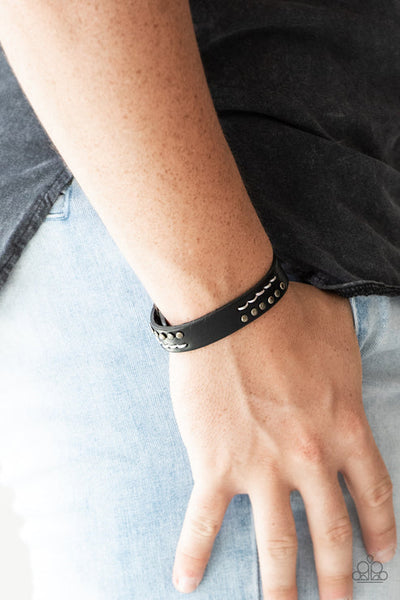 Always An Adventure  Black Urban Bracelet