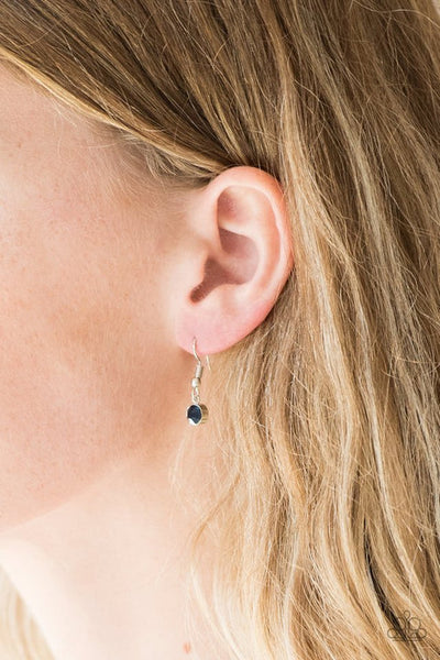 Center Of Attention Blue Necklace