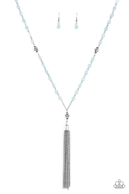 Tassel Takeover Blue Necklace