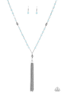 Tassel Takeover Blue Necklace