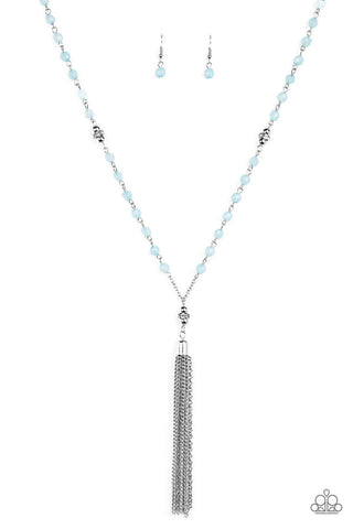 Tassel Takeover Blue Necklace