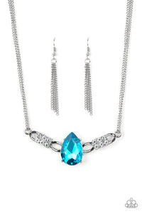 Way To Make An Entrance Blue Necklace