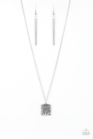 Back To Square One Silver Necklace