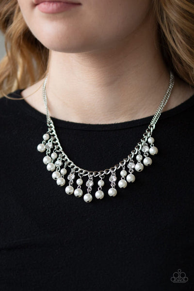 Regal Refinement White Necklace