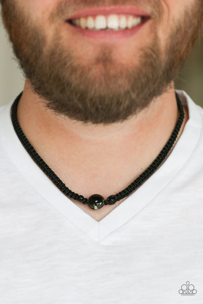 Go Climb A Mountain Black Urban Necklace