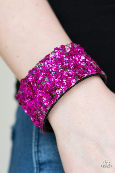 Starry Sequins  Pink Bracelet