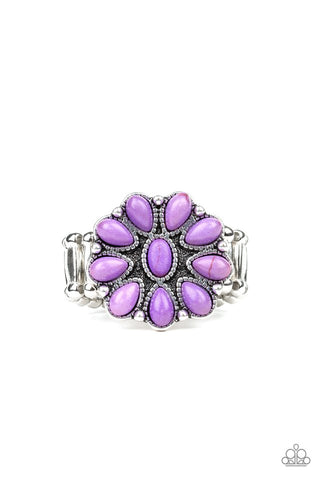 Stone Gardenia Purple Ring