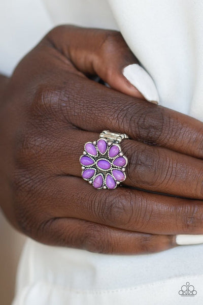 Stone Gardenia Purple Ring