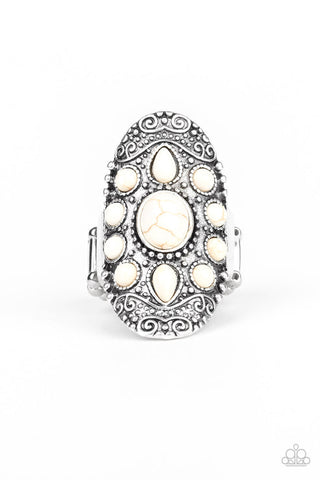 Stone Sunrise White Ring