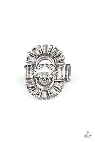 Deco Diva White Ring