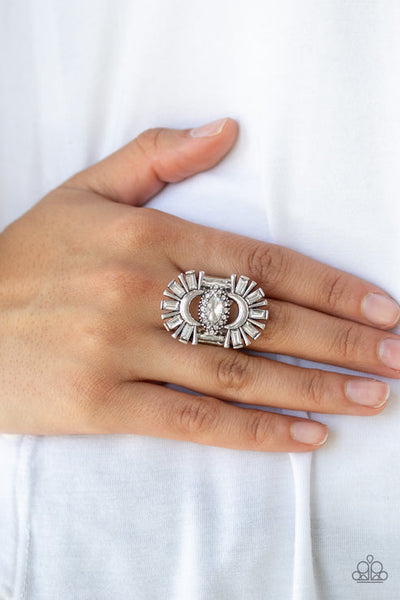 Deco Diva White Ring